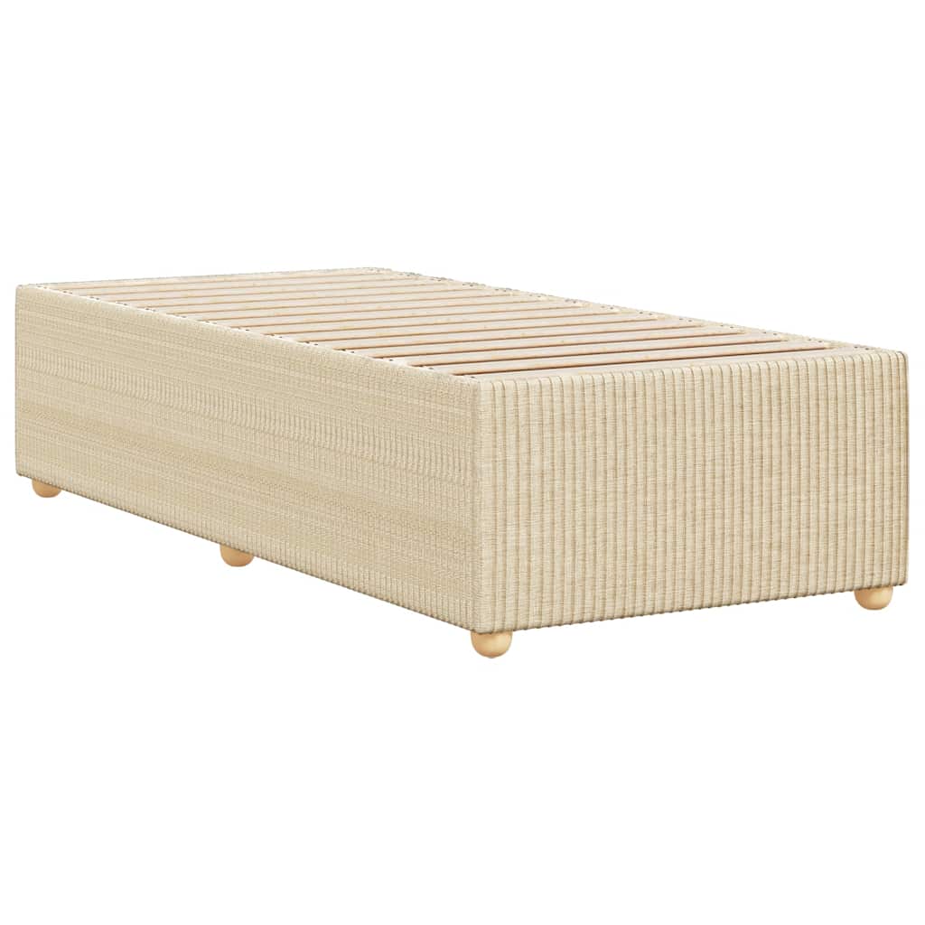 Giroletto senza Materasso Crema 90x190 cm in Tessuto | homemem39