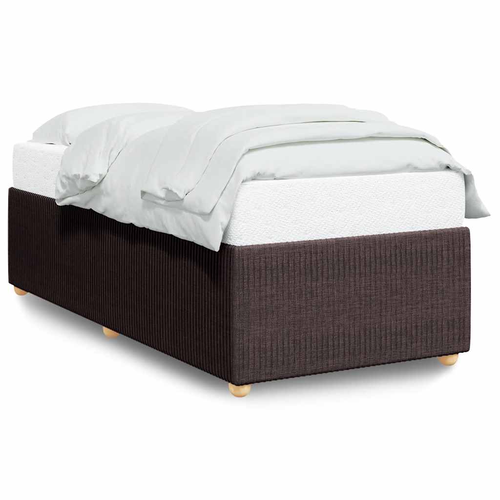 Giroletto senza Materasso Marrone Scuro 100x200 cm Tessuto | homemem39