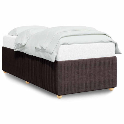 Giroletto senza Materasso Marrone Scuro 100x200 cm Tessuto | homemem39