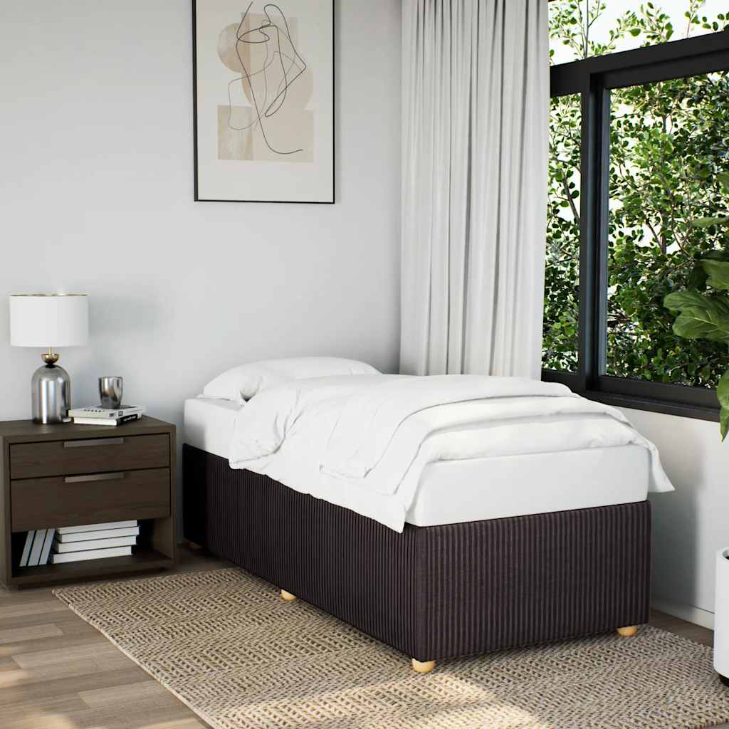 Giroletto senza Materasso Marrone Scuro 100x200 cm Tessuto | homemem39