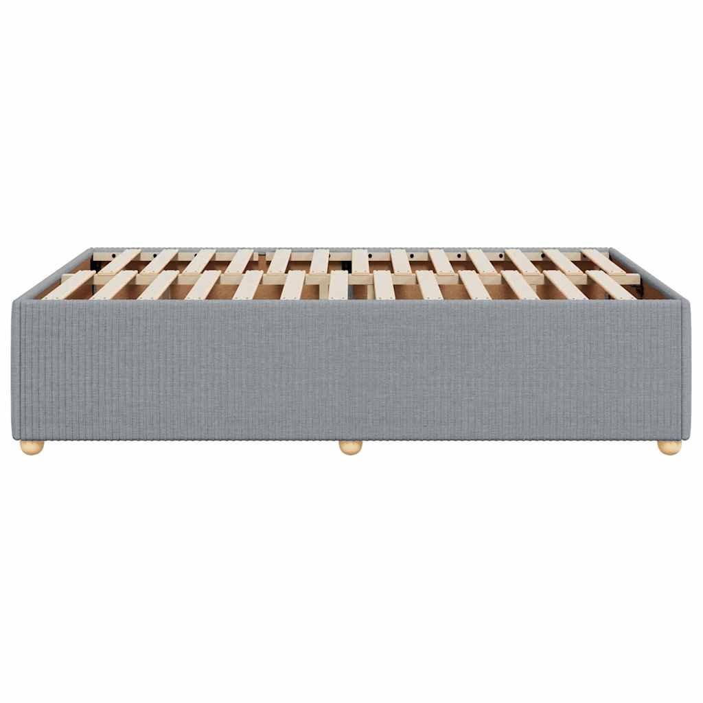 Giroletto senza Materasso Grigio Chiaro 120x190 cm in Tessuto