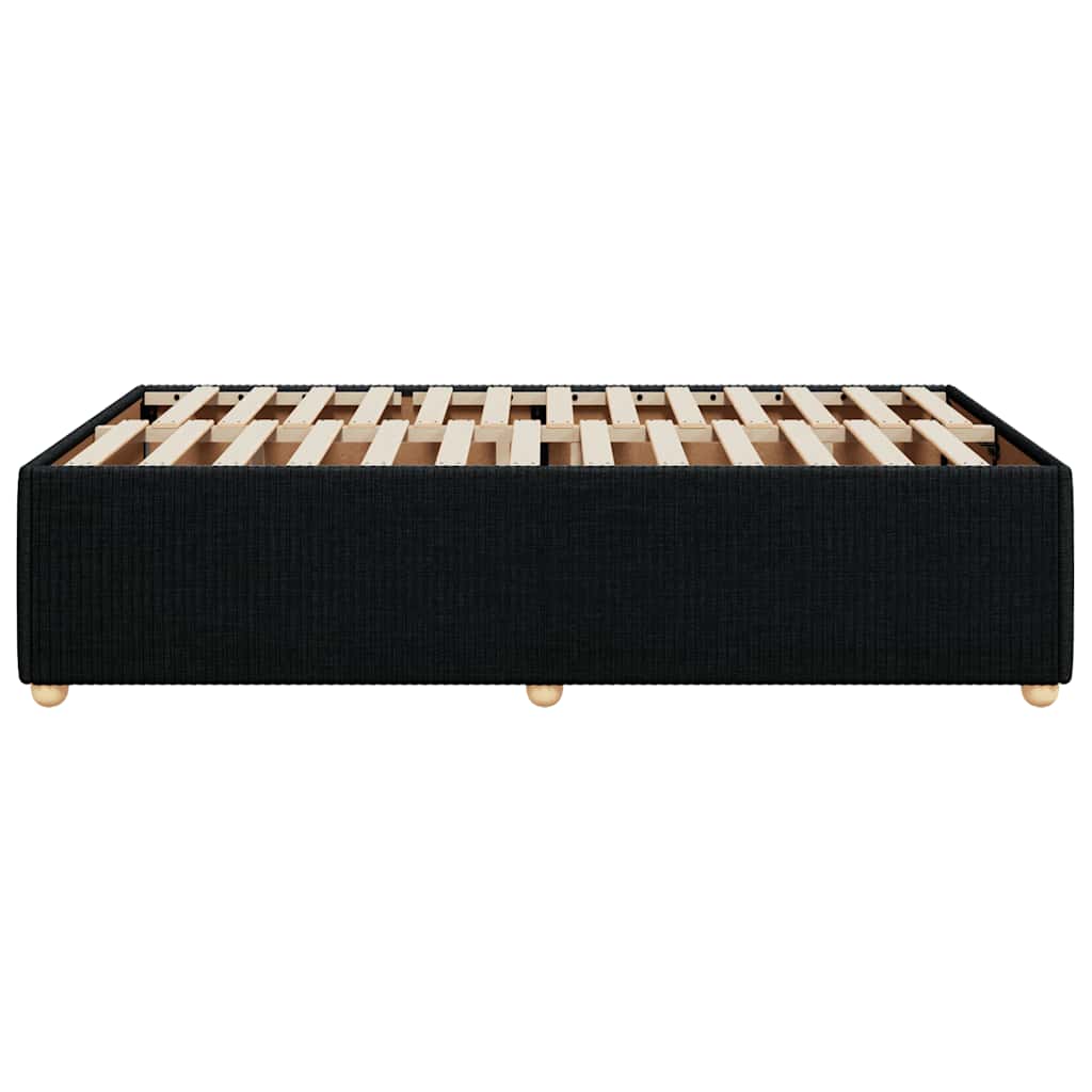 Giroletto senza Materasso Nero 120x190 cm in Tessuto | homemem39
