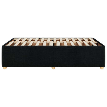 Giroletto senza Materasso Nero 120x190 cm in Tessuto | homemem39
