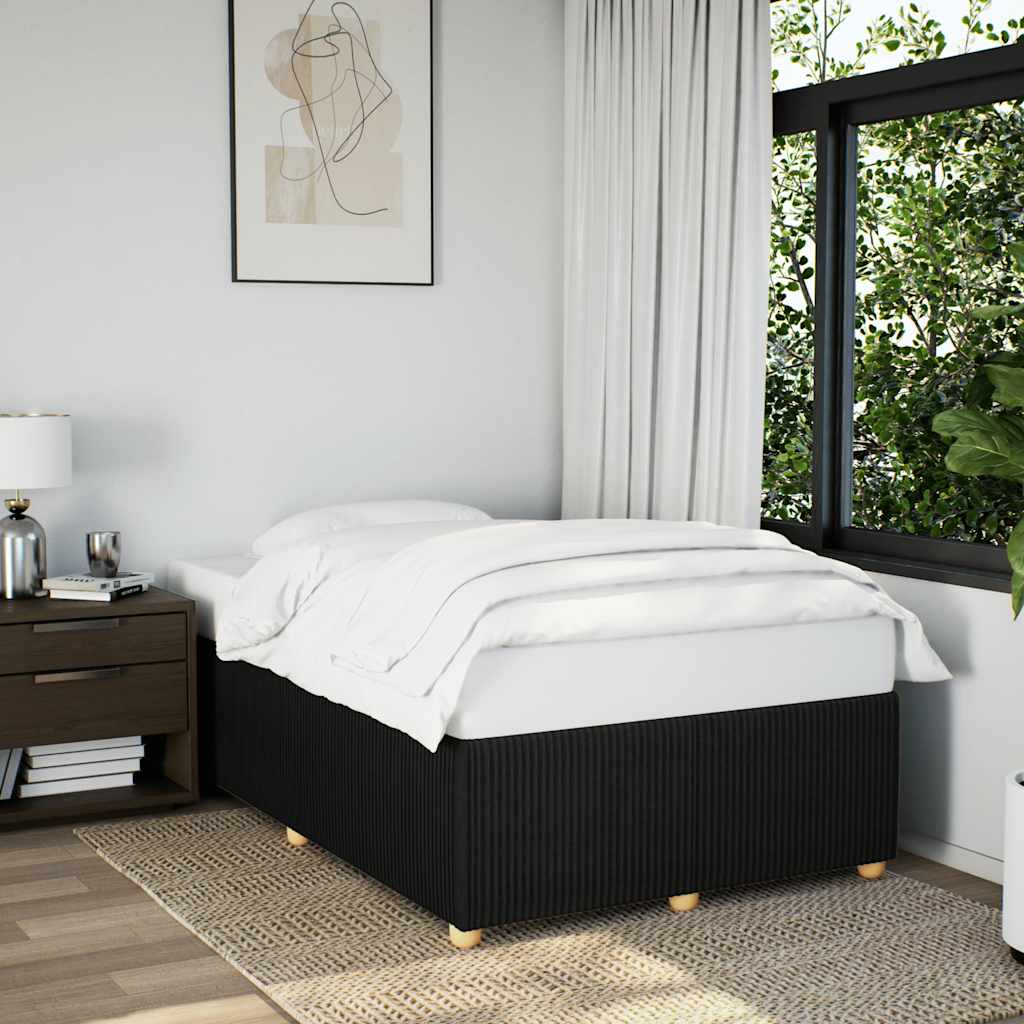 Giroletto senza Materasso Nero 120x190 cm in Tessuto | homemem39