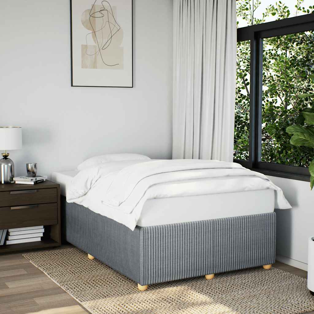 Giroletto senza Materasso Grigio Chiaro 120x200 cm Tessuto | homemem39