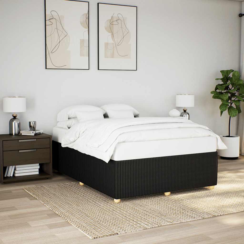 Giroletto senza Materasso Nero 140x190 cm in Tessuto | homemem39