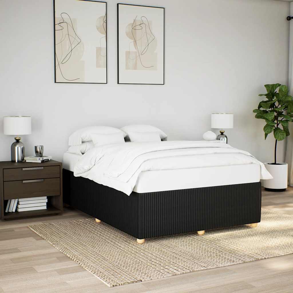 Giroletto senza Materasso Nero 140x200 cm in Tessuto | homemem39