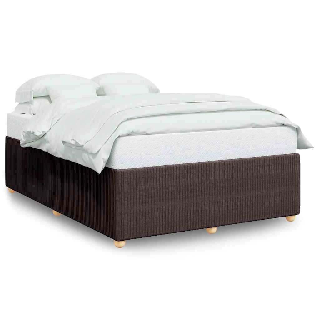 Giroletto senza Materasso Marrone Scuro 140x200 cm Tessuto | homemem39