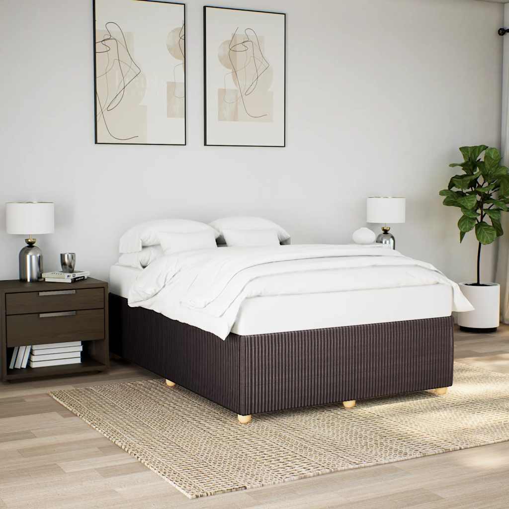 Giroletto senza Materasso Marrone Scuro 140x200 cm Tessuto | homemem39