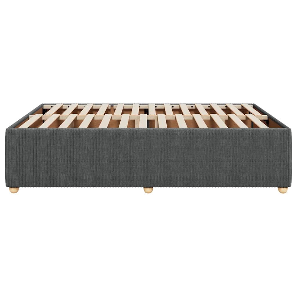 Giroletto senza Materasso Grigio Scuro 160x200 cm Tessuto | homemem39