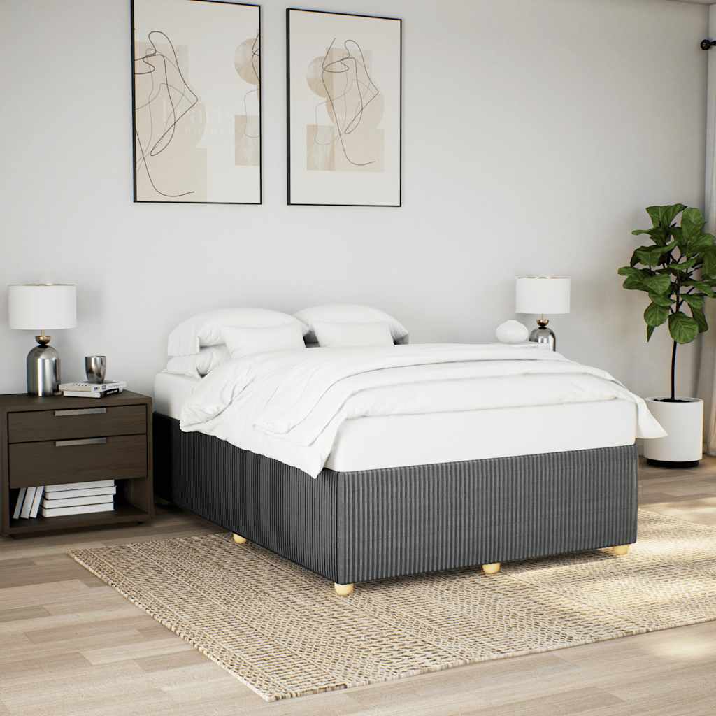 Giroletto senza Materasso Grigio Scuro 160x200 cm Tessuto | homemem39