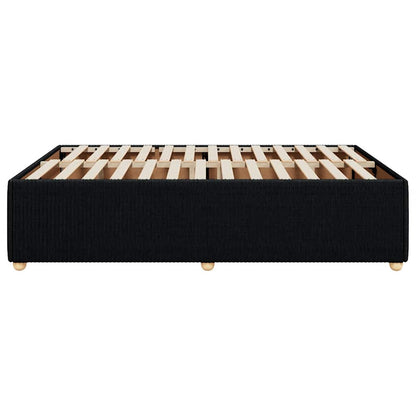 Giroletto senza Materasso Nero 160x200 cm in Tessuto | homemem39