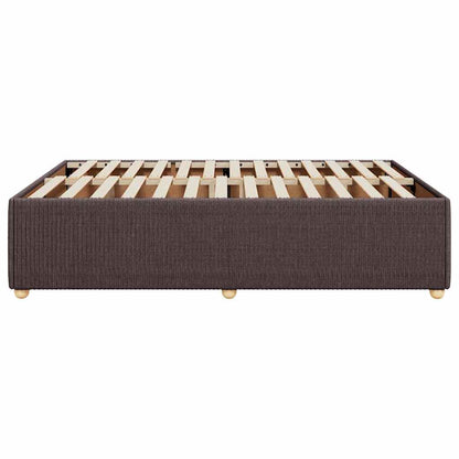 Giroletto senza Materasso Marrone Scuro 160x200 cm Tessuto | homemem39