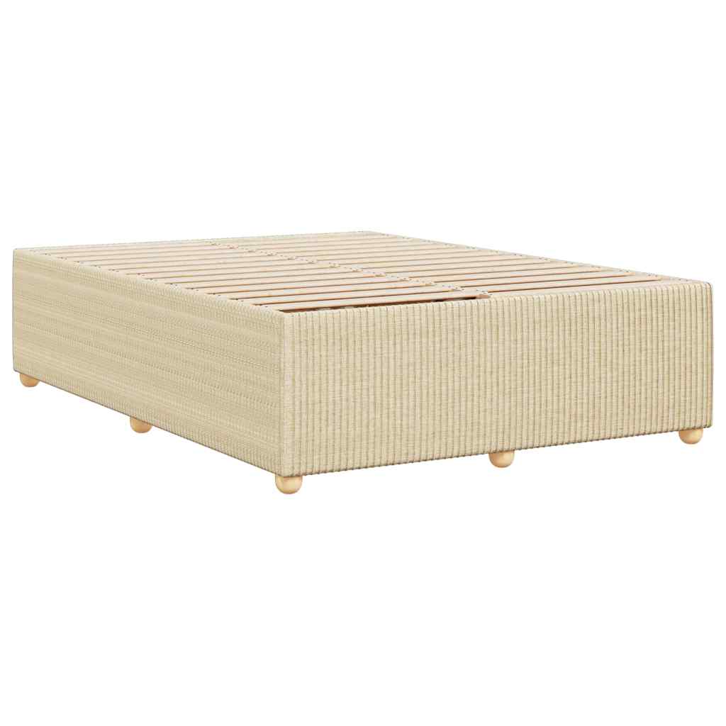 Giroletto senza Materasso Crema 160x200 cm in Tessuto | homemem39