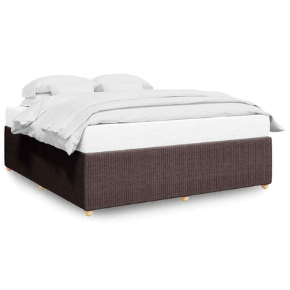 Giroletto senza Materasso Marrone Scuro 180x200 cm Tessuto | homemem39