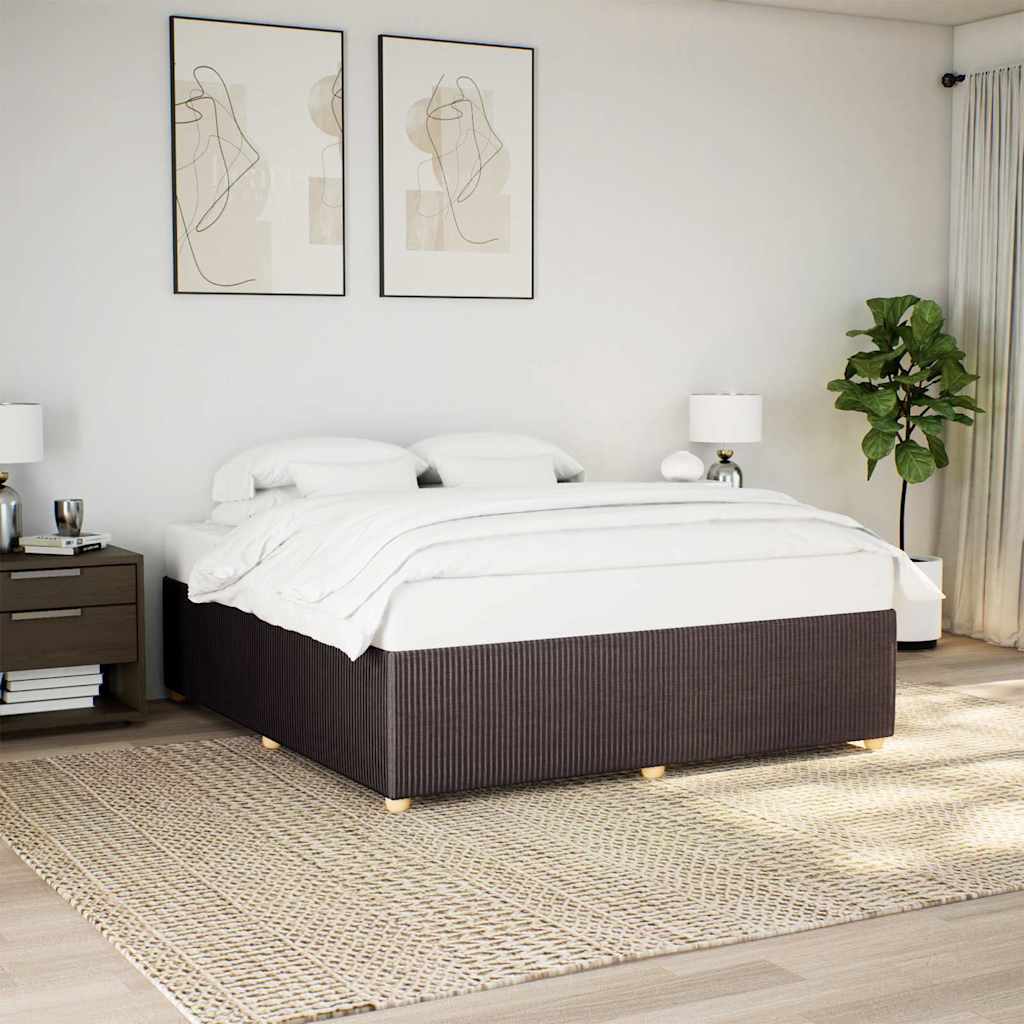 Giroletto senza Materasso Marrone Scuro 180x200 cm Tessuto | homemem39
