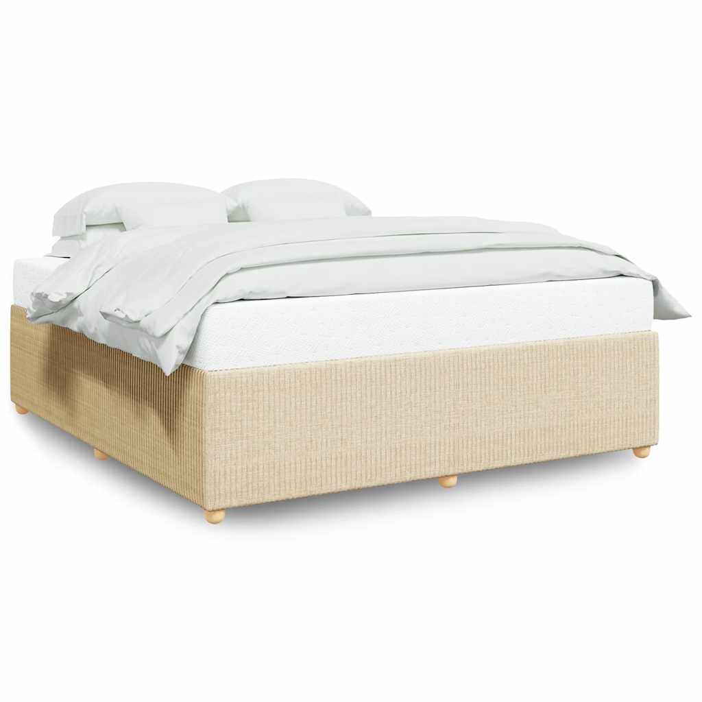 Giroletto senza Materasso Crema 180x200 cm in Tessuto | homemem39