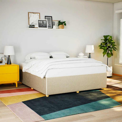 Giroletto senza Materasso Crema 180x200 cm in Tessuto | homemem39