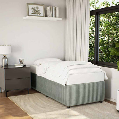 Giroletto senza Materasso Grigio Chiaro 80x200 cm Velluto | homemem39