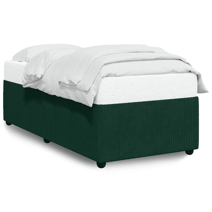 Giroletto senza Materasso Verde Scuro 90x190 cm in Velluto | homemem39