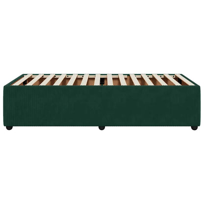 Giroletto senza Materasso Verde Scuro 90x190 cm in Velluto | homemem39