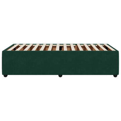 Giroletto senza Materasso Verde Scuro 90x200 cm in Velluto | homemem39