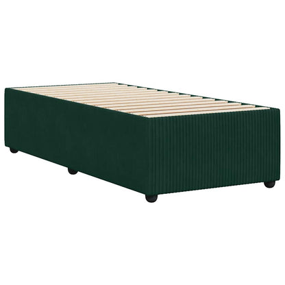 Giroletto senza Materasso Verde Scuro 90x200 cm in Velluto | homemem39