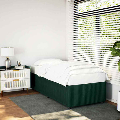 Giroletto senza Materasso Verde Scuro 90x200 cm in Velluto | homemem39