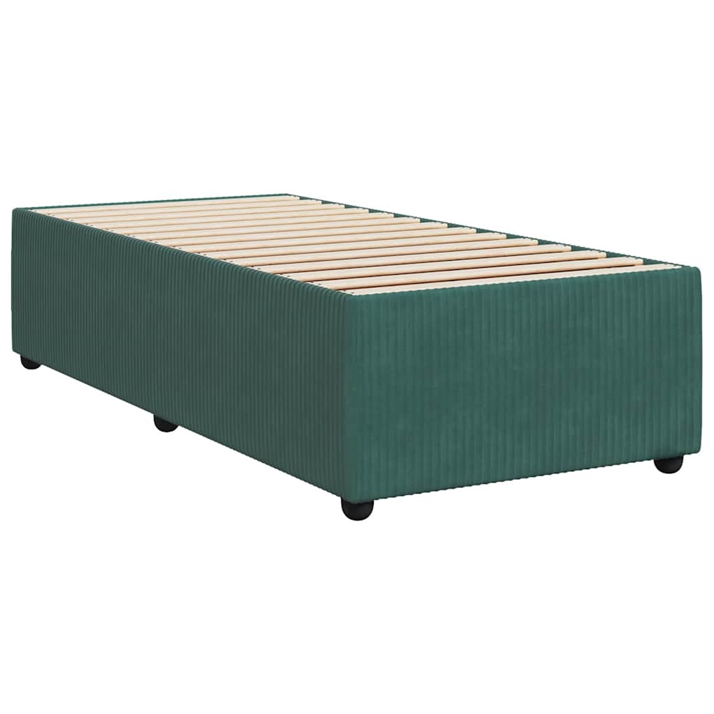 Giroletto senza Materasso Verde Scuro 100x200 cm in Velluto - homemem39