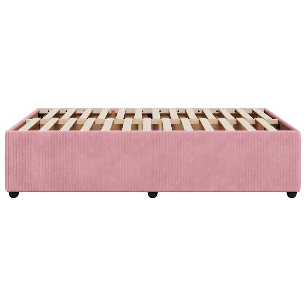 Giroletto senza Materasso Rosa 120x190 cm Velluto | homemem39