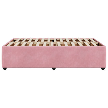 Giroletto senza Materasso Rosa 120x190 cm Velluto | homemem39
