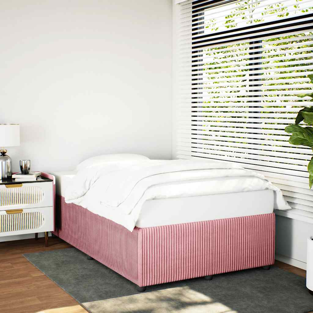 Giroletto senza Materasso Rosa 120x190 cm Velluto | homemem39
