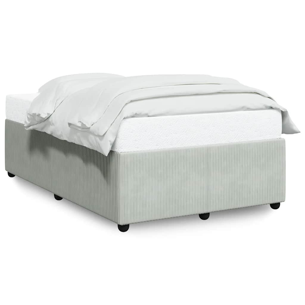 Giroletto senza Materasso Grigio Chiaro 120x200 cm Velluto | homemem39