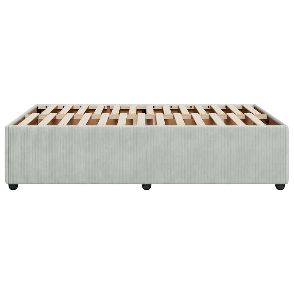Giroletto senza Materasso Grigio Chiaro 120x200 cm Velluto | homemem39