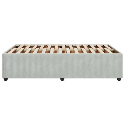 Giroletto senza Materasso Grigio Chiaro 120x200 cm Velluto | homemem39