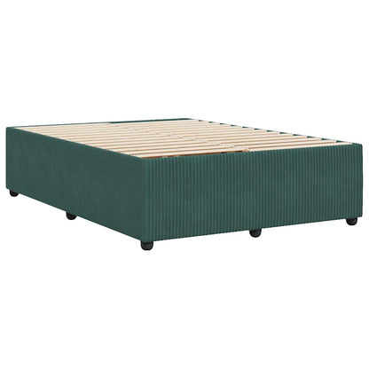 Giroletto senza Materasso Verde Scuro 140x190 cm in Velluto - homemem39