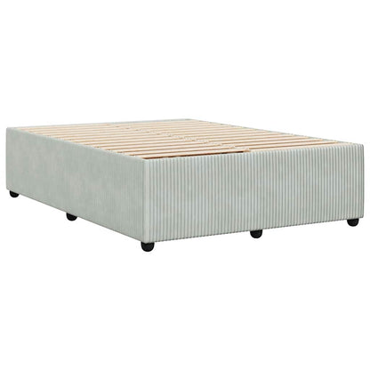 Giroletto senza Materasso Grigio Chiaro 160x200 cm Velluto | homemem39