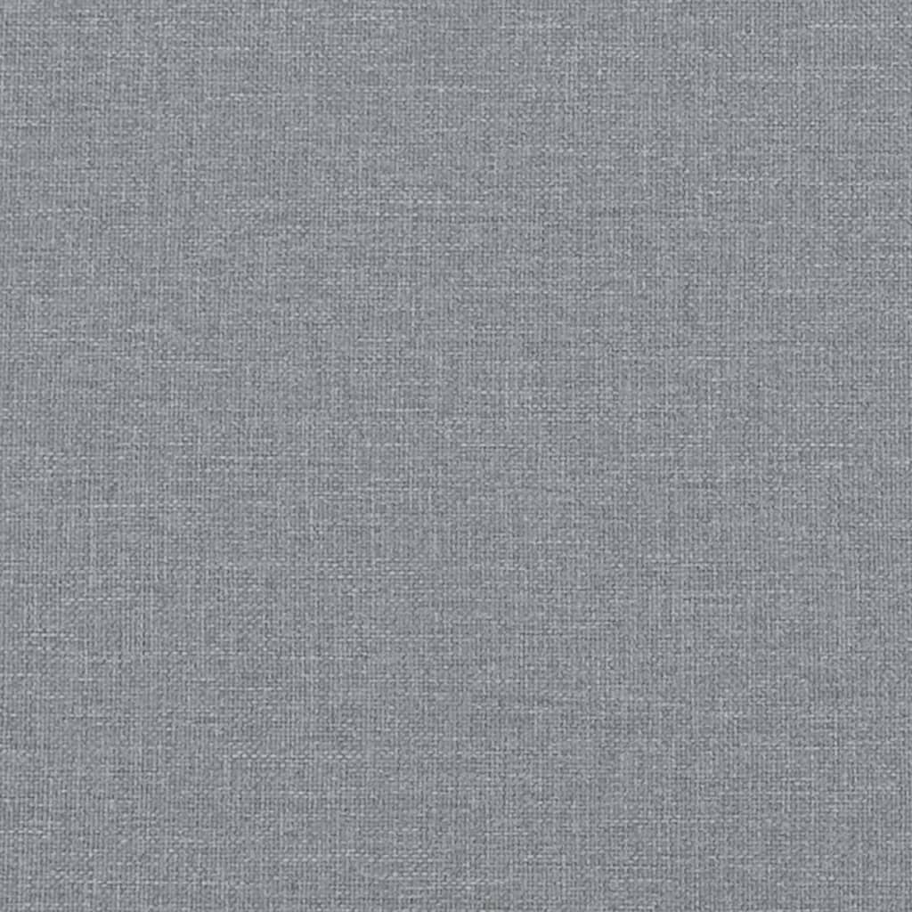 Giroletto a Molle con Materasso Grigio Chiaro 80x200 cm Tessuto