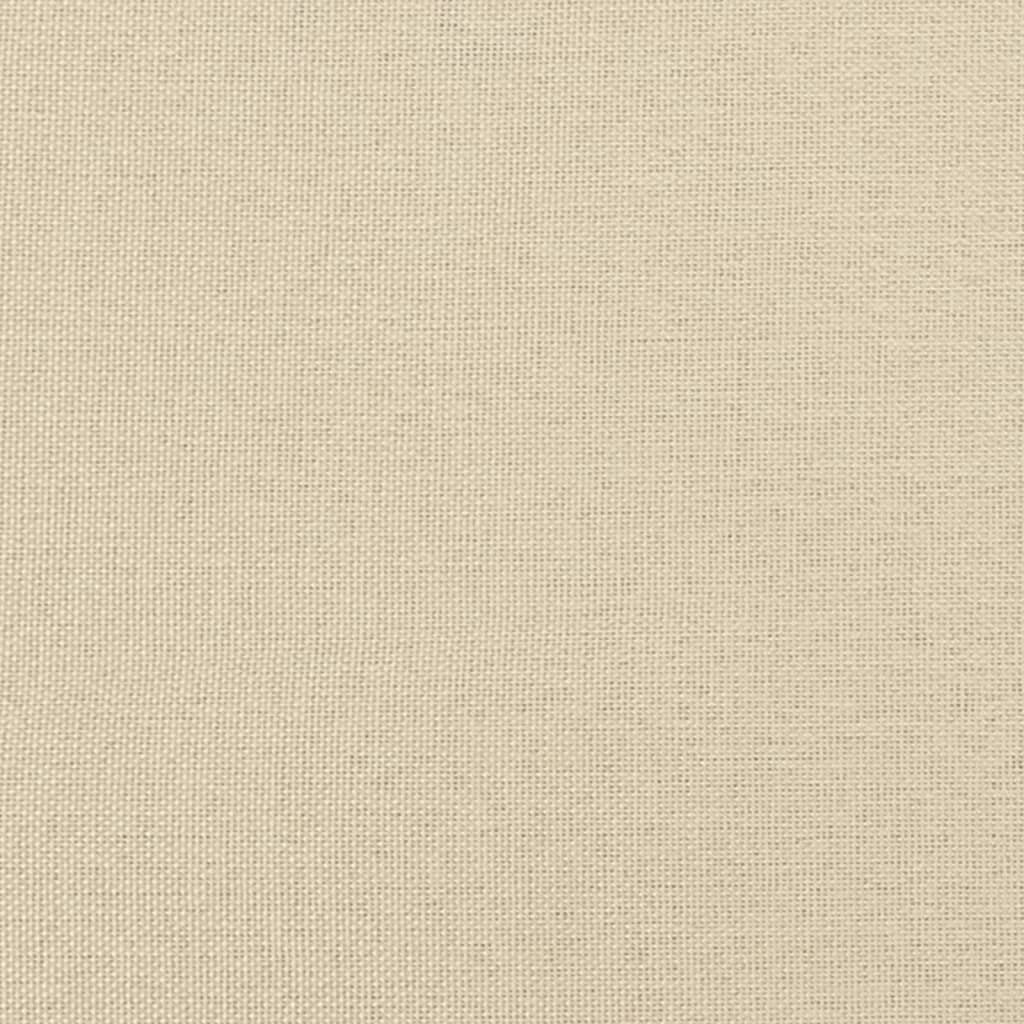 Giroletto a Molle con Materasso Crema 90x190 cm in Tessuto