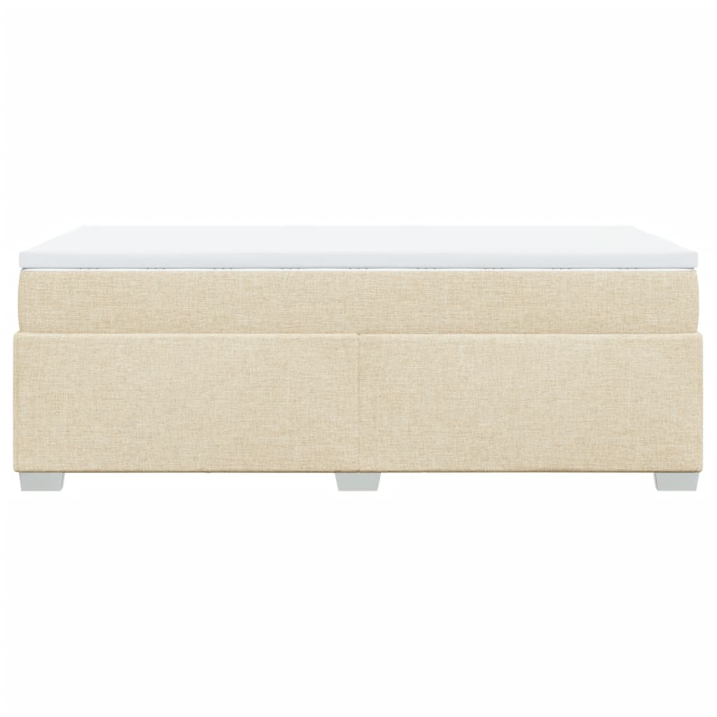 Giroletto a Molle con Materasso Crema 90x200 cm inTessuto | homemem39
