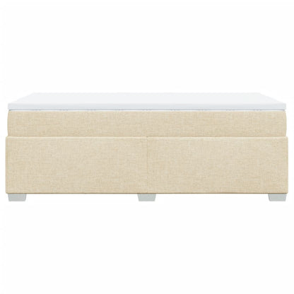 Giroletto a Molle con Materasso Crema 90x200 cm inTessuto | homemem39