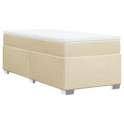 Giroletto a Molle con Materasso Crema 90x200 cm inTessuto | homemem39