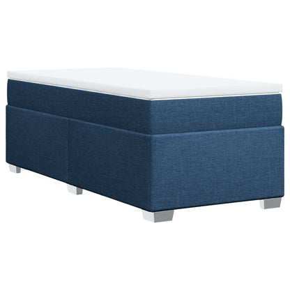 Giroletto a Molle con Materasso Blu 90x200 cm inTessuto | homemem39