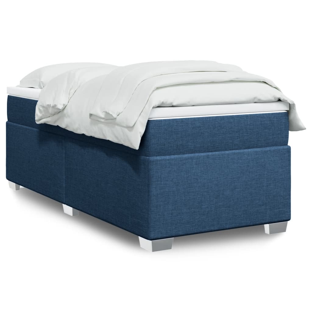 Giroletto a Molle con Materasso Blu 90x200 cm inTessuto | homemem39