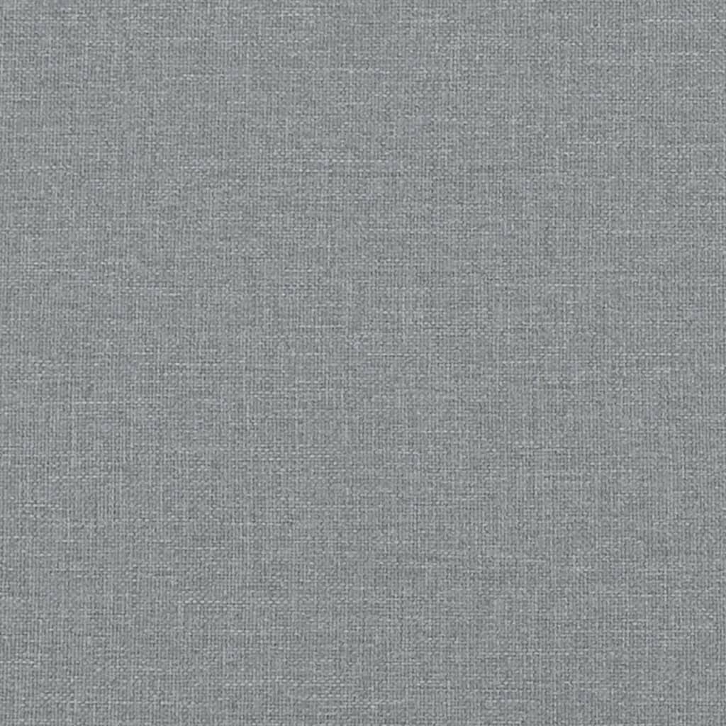 Giroletto a Molle con Materasso Grigio Chiaro100x200 cm Tessuto