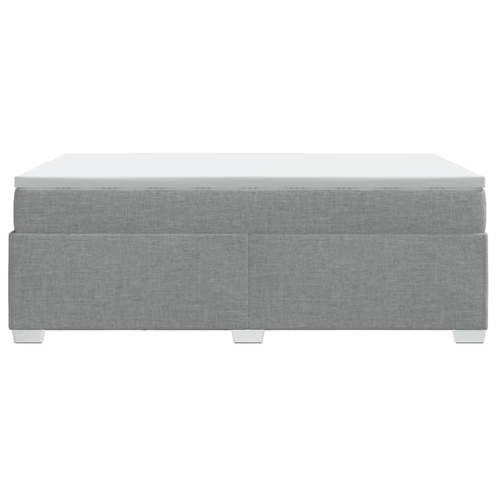 Giroletto a Molle con Materasso Grigio Chiaro 120x190cm Tessuto | homemem39