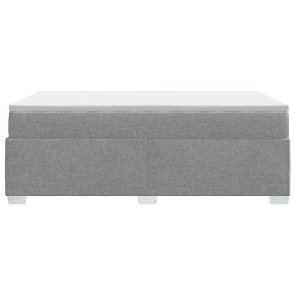 Giroletto a Molle con Materasso Grigio Chiaro 120x190cm Tessuto | homemem39