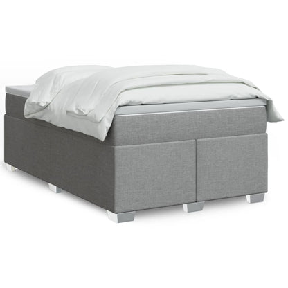 Giroletto a Molle con Materasso Grigio Chiaro 120x190cm Tessuto | homemem39