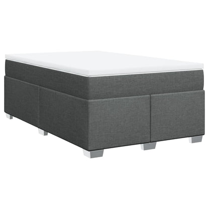 Giroletto a Molle con Materasso Grigio Scuro 120x190cm Tessuto | homemem39