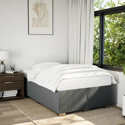 Giroletto a Molle con Materasso Grigio Scuro 120x190cm Tessuto | homemem39